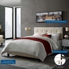 Amira King Upholstered Fabric Bed in Beige
