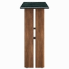 Amistad 46 Inch Marble Console Table in Walnut Green Marble