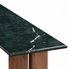 Amistad 46 Inch Marble Console Table in Walnut Green Marble