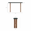 Amistad 46 Inch Marble Console Table in Walnut Green Marble