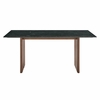 Amistad 72 Inch Marble Dining Table in Walnut Green Marble
