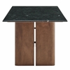Amistad 72 Inch Marble Dining Table in Walnut Green Marble
