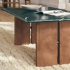 Amistad Marble Coffee Table in Walnut Green Marble
