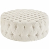 Amour Fabric Ottoman