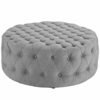 Amour Fabric Ottoman