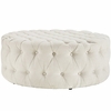 Amour Fabric Ottoman