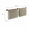 Anela Wall-Mounted Chenille Upholstered Full Headboard