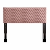 Angela King Performance Velvet Headboard in Dusty Rose