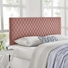 Angela King Performance Velvet Headboard in Dusty Rose