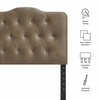 Annabel Faux Leather Twin Headboard