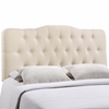 Annabel King Fabric Headboard in Ivory