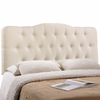 Annabel King Fabric Headboard in Ivory