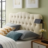 Annabel King Fabric Headboard in Ivory
