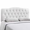 Annabel King Vinyl Headboard in White