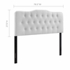 Annabel King Vinyl Headboard in White