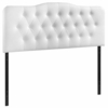 Annabel King Vinyl Headboard in White