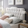 Annabel King Vinyl Headboard in White