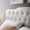 Annabel King Vinyl Headboard in White