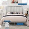 Annika Queen Platform Bed in Gray