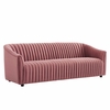 Announce Performance Velvet Channel Tufted Sofa