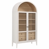 Anwen Solid Wood and Glass Display Cabinet