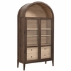 Anwen Solid Wood and Glass Display Cabinet