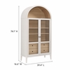 Anwen Solid Wood and Glass Display Cabinet