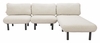 Aperto Chaise in Beige