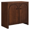 Appia 2-Door Arched Door Storage Cabinet in Walnut