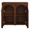 Appia 2-Door Arched Door Storage Cabinet in Walnut