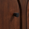 Appia 2-Door Arched Door Storage Cabinet in Walnut