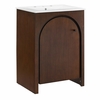 Appia 24" Bathroom Vanity in Walnut White