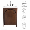 Appia 24" Bathroom Vanity in Walnut White
