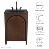 Appia 24" Bathroom Vanity-MID-6789 in Walnut Black