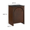 Appia 24" Bathroom Vanity-MID-6789 in Walnut Black