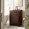 Appia 24" Bathroom Vanity-MID-6789 in Walnut Black