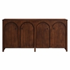 Appia Wood Grain 4-Door Sideboard Storage Cabinet in Walnut
