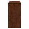 Appia Wood Grain 4-Door Sideboard Storage Cabinet in Walnut
