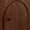Appia Wood Grain 4-Door Sideboard Storage Cabinet in Walnut