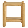 Arcus Rectangular 2-Tier Side Table in Oak