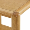 Arcus Rectangular 2-Tier Side Table in Oak