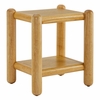 Arcus Rectangular 2-Tier Side Table in Oak