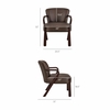 Arden Faux Leather Upholstered Accent Armchair