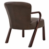 Arden Faux Leather Upholstered Accent Armchair