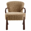 Arden Faux Shearling Accent Armchair