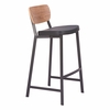 Ardenne Barstool - Set of 2 in Black & Brown