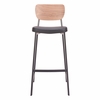 Ardenne Barstool - Set of 2 in Black & Brown
