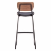 Ardenne Barstool - Set of 2 in Black & Brown