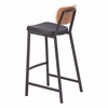 Ardenne Barstool - Set of 2 in Black & Brown
