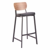 Ardenne Barstool - Set of 2 in Black & Brown